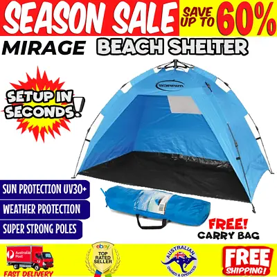 $67.67 • Buy Beach Tent Pop Up Camping Shelter Hiking Portable 2 Person Solar Shade Sun Tent