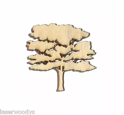 Oak Tree Unfinished Wood Shape Cut Out OT1110 Laser Crafts Lindahl Woodcrafts • $1.40