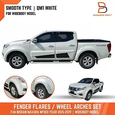 Qm1 White Fender Flares Arch Fit Nissan Navara Np300 D23 St St-x Widebody 15-19 • $577.45