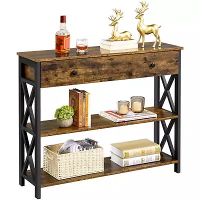 Wooden Console Table  Rustic Brown • $127.50