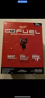 Milwaukee 2554-20 M12 FUEL™ 3/8  Stubby Impact Wrench - Brand New In Box • $179