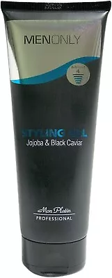 Mon Platin Men Only Styling Gel Jojoba & Black Caviar 8.45oz 250ml PACK OF TWO • $28.21