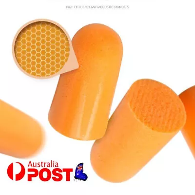 50 Pairs 3M 1100 Disposable Ear Plug Foam Noise Reducer Soft Foam Earplugs AU • $18.42