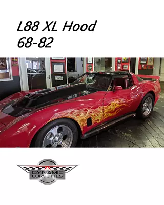 C3 Corvette Custom Fiberglass Xl L88 Hood 68-82 3 Inches Higher Than Stock L88! • $1450