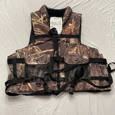 Cabela's Pro Angler Life Vest Adult 4X-7X 48-68  Camouflage Hunting TypeIIIPFD • $49.19