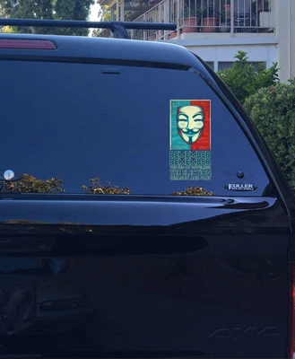 $11 • Buy 39-24D November 3rd V For Vendetta Parody Republican MAGA USA Patriotic Decal 