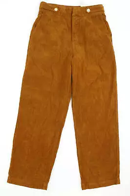 Zara Womens Brown Cotton Flared Jeans Size 6 L26 In Regular Zip • £9