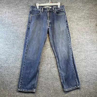 Harley Davidson Jeans Men 34x30 Straight Traditional Fit Distressed Denim Pants • $21.95