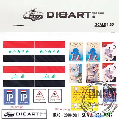 DioArt 1/35 Modern Iraq 2010-2011 Signage (full Colour Bond) • $5.15