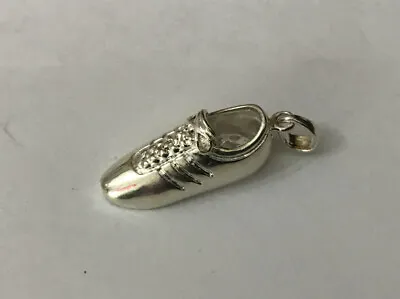 Vintage Retro 925 Sterling Silver Football Boot Shoe Charm Pendant Dentist N8 • $46.54