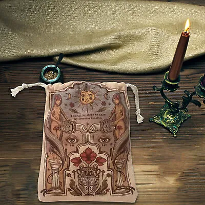 1x Tarot Card Velvet Storage Bag Velvet Bags With Drawstrings Game Tarot Storage • $8.26