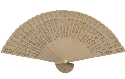 $95 • Buy 60 Pc Natural Wood Hand Chinese Wooden Fans Vintage  Wedding Party Favors  BULK