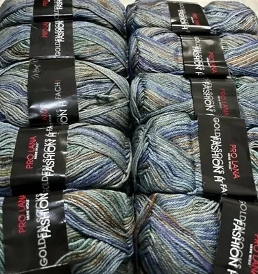 PR0 LANAFASHION Knitting Yarn Dk Crochet 10x150g Balls Approximately • £0.99