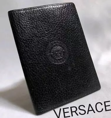 Beauty Versace Medusa Logo Card Case Black Business Holder Pass • $402.18