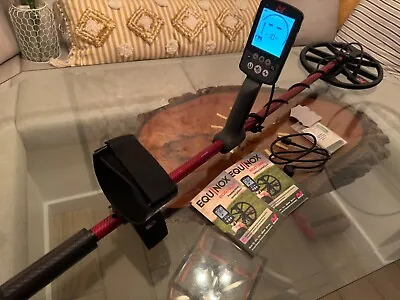 🔥MINELAB Equinox 800 Metal Detector With Carbon Fiber Shaft A++ Used Once MINT • $861.11