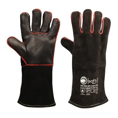 £11.80 • Buy 🔥 Welders Welding Gauntlets Heat Resistant Gloves For TIG MIG Welding BBQ 🔥 