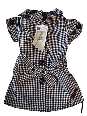 Zack And Zoey Medium Black Lady Gingham Trench • $25