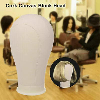 22  Canvas Mannequin Block Head For Wig Making Display Styling With Table Clamp • $22.99