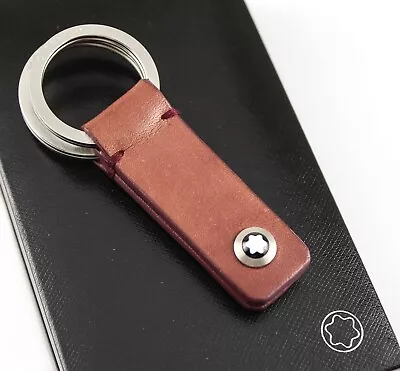 £201.45 • Buy Montblanc Natural Brown Key Fob 2-Split Key Ring - Display Model
