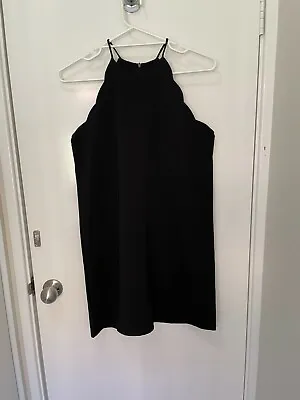 $18 • Buy Black Dress Prom/special Occasion Spaghetti Straps Sz14 By The Editors Market 