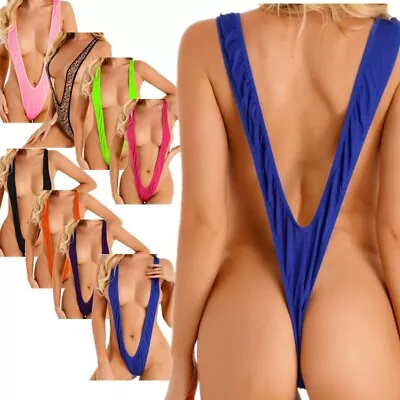 Woman Lingerie One-piece Bikini Thong Swimwear Micro Monokini Swimsuit Bodysuit  • $10.63