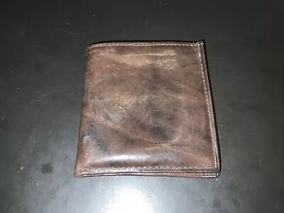 Vintage Rolfs Cowhide Brown Leather Bifold Men’s Wallet Very Clean • $9.95