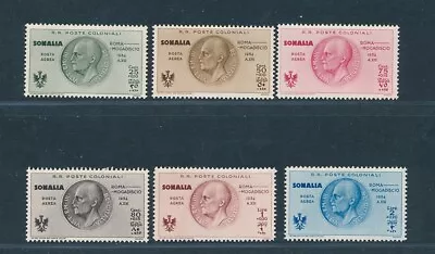 D361992  King Victor Emmanuel III MH Somalia 1934 6 Values • $1.25