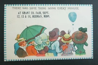 Some Thing Doing Every Minute Grant County Fair Herman MN Posted DB Postcard • $2.50