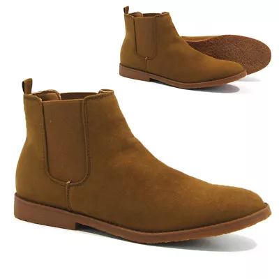 £9.95 • Buy Mens Chelsea Boots Military Dealer Army Ankle Smart Casual Slip On Shoes Size