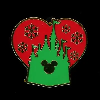Christmas Mickey Icons Castle With Snowflakes Disney Pin 145893 • $10.95