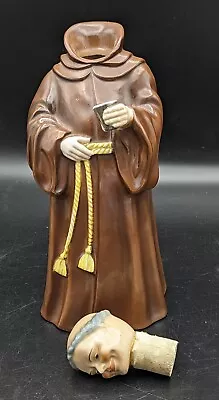 Vintage Monk/Friar Decanter 1950’s Barwear • $42.49