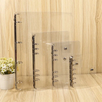 £8.38 • Buy Plastic Transparent Clip File Folder A4/A5/A6/A7 Notebook Loose Leaf Ring Binder