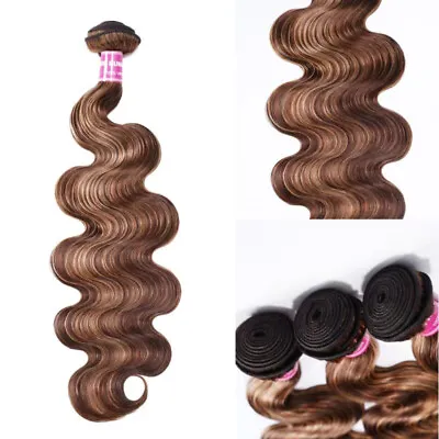 UNice Mongolian Highlight Blonde Body Wave 3 Bundles Human Hair Extensions Weave • $49.14