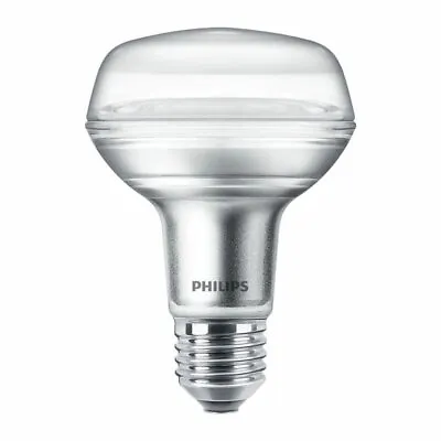 Philips R80 Reflector Bulb 4.2W=60W ES/E27 36° Warm White 2700K • £16.26