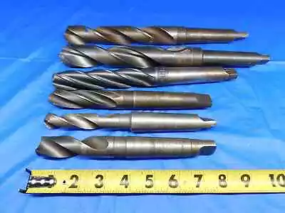 6pcs HSS MORSE TAPER #3 TWIST DRILL BITS 15/16 3/4 1 1/8 1 1/32 1 1/4 MT3 • $119.99