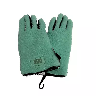 UGG Leather & Faux Shearling Gloves SMALL PALE EMERALD • $45.60