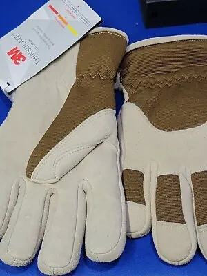 Boss 3M Thinsulate Mens Deerskin Fleece Lined Insulated Winter Gloves XL • $21.38