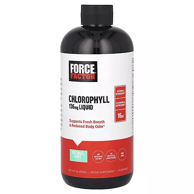 Chlorophyll Liquid Natural Mint 136 Mg 16 Fl Oz (473 Ml) (136 Mg Per 2 Tbsp) • $18.38