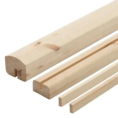 Elements Oak Or Pine Handrail & Baserail Set For Glass Panel 8mm • £109.99