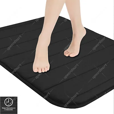 Memory Foam Bath Rug Bathroom Floor Shower Mat Carpet Non-slip Soft Absorbent • $6.99