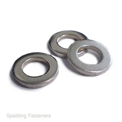 Nickel Plated Brass Flat Washers DIN125 Form A M2M2.5M3M3.5M4M5M6 • £1.94