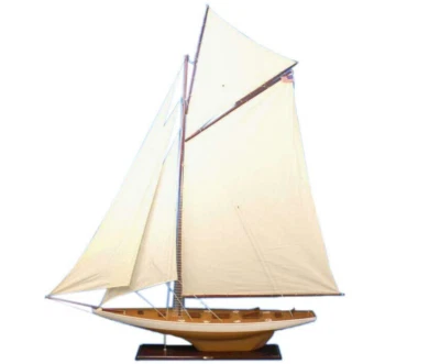 $536.99 • Buy XXL Columbia 1898 America's Cup J Class Yacht Model 69  Wood Sailboat Built Boat