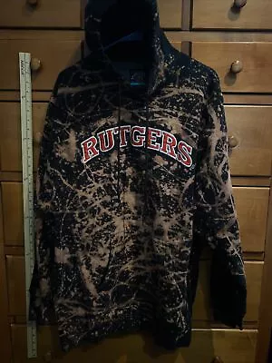 Vintage Rutgers Scarlet Knights Steve And Barry’s Hoodie Mens Large (wb) • $28