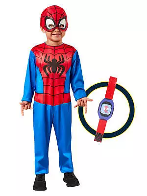Toddlers Costume Box Set Spidey & His Amazing Friends Jumpsuit Mask Toy Watch • $71.85