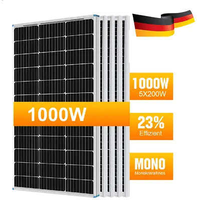 £105.98 • Buy 100W 200W 400W 600W Mono Solar Panel 12V Off Grid RV Caravan Battery Home Boat