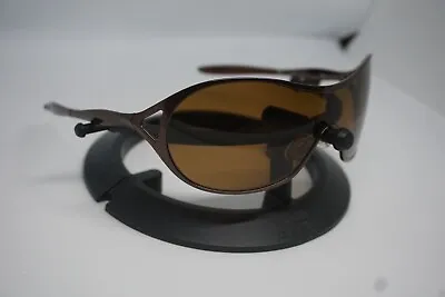 Oakley Deception Womens Polarized Sunglasses Polished Chocolate Bronze Lenses • $105