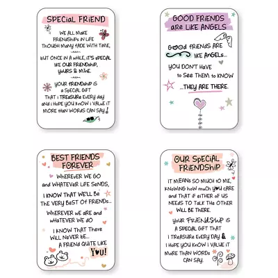 £2.59 • Buy FRIEND WALLET CARD Inspired Words Keepsake Sentimental Verse Love Friendship💕