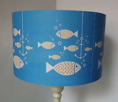 Yellow Fish LampshadeLight Shade Shabbychic Nautical FREE GIFT • £23.99