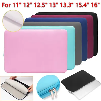£8.35 • Buy Laptop Sleeve Bag Carry Case Cover Pouch For Macbook Air Pro 12 13 15.4 16 Inch