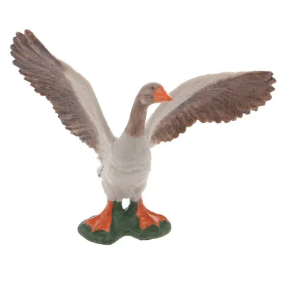 Realistic Goose Farm Yard Decor Animal Figurine Model Action Figure Toys • £4.20